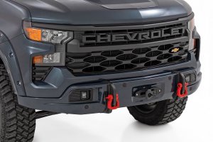 Chevrolet Silverado 1500 Bumper Cover - Rough Country - FXS - Dark Ash - '23-'26 Chevrolet Silverado 1500 Bumper Cover - Rough Country - FXS - Dark Ash - '23-'26